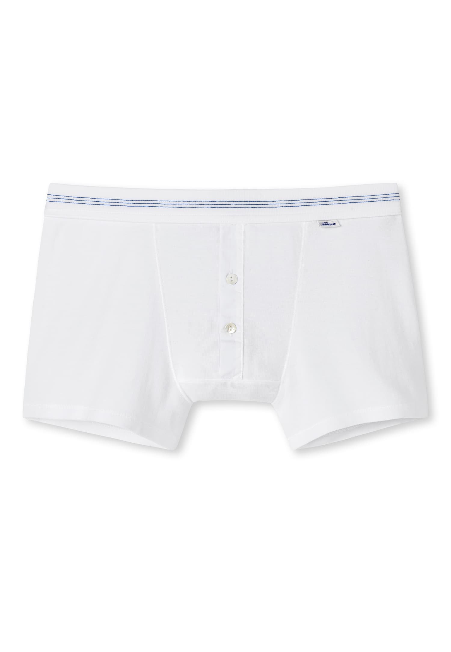 Schiesser Revival Mens Basic Karl-Heinz Shorts White