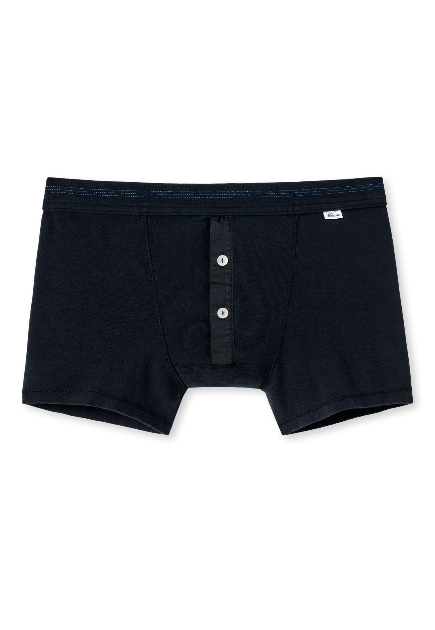 Schiesser Revival Mens Basic Karl-Heinz Shorts Black