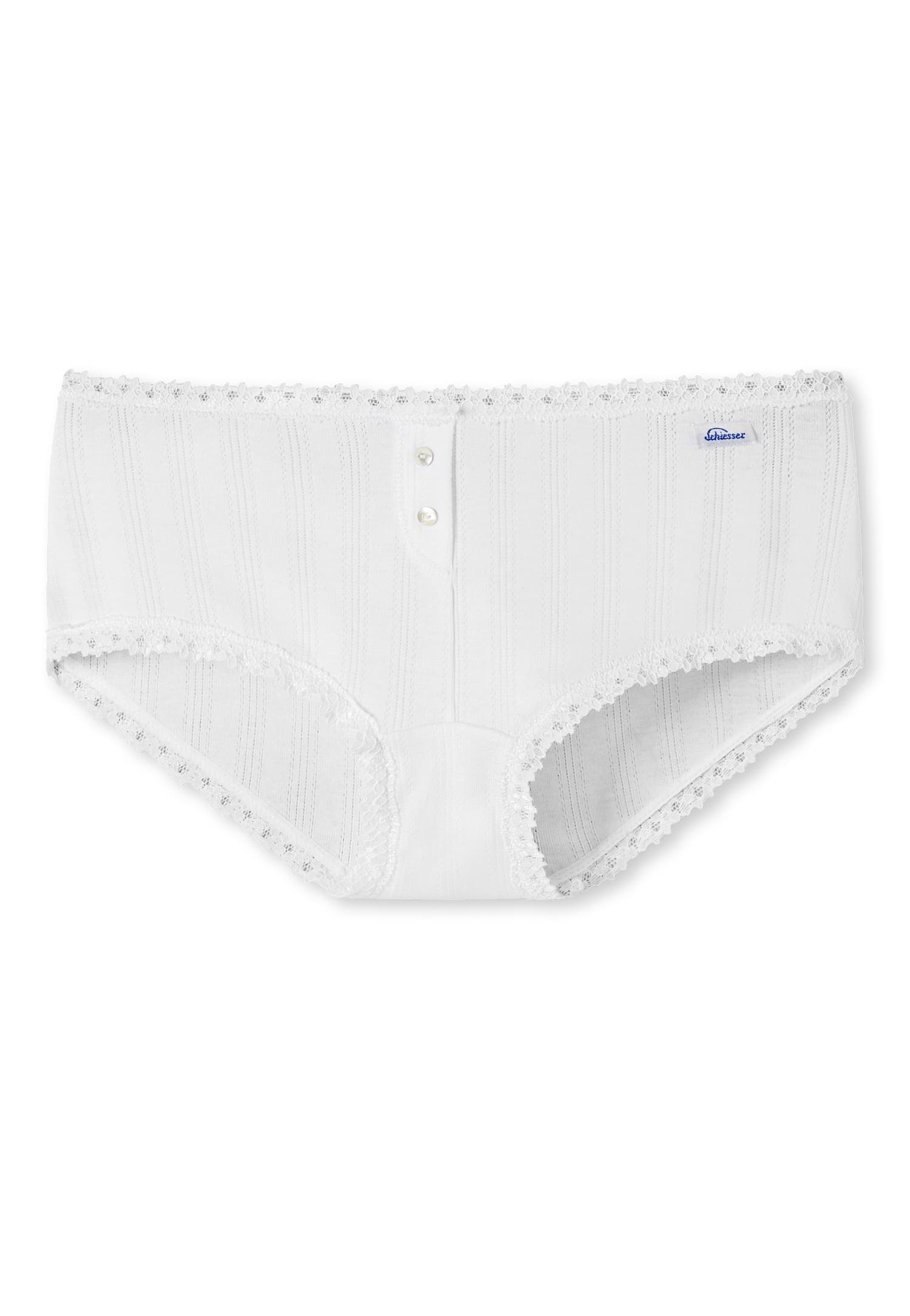 Schiesser Revival Womens Basic Agathe Micro Pants White